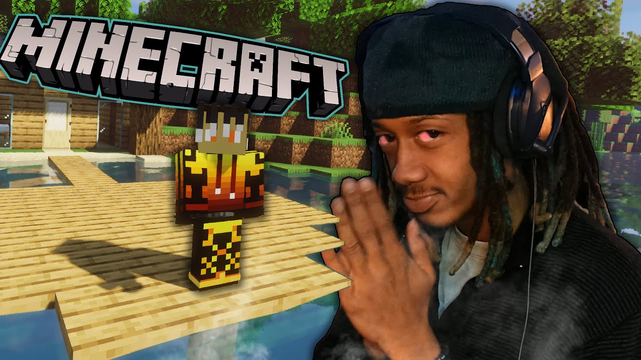 Minecraft Survival, But I'm High...