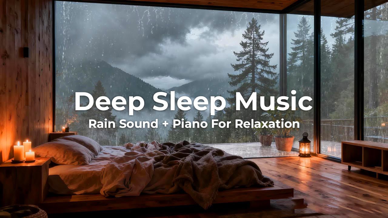 Rain at Midnight 🌙 Soft Piano Music for Deep Sleep, Meditation & Inner Peace