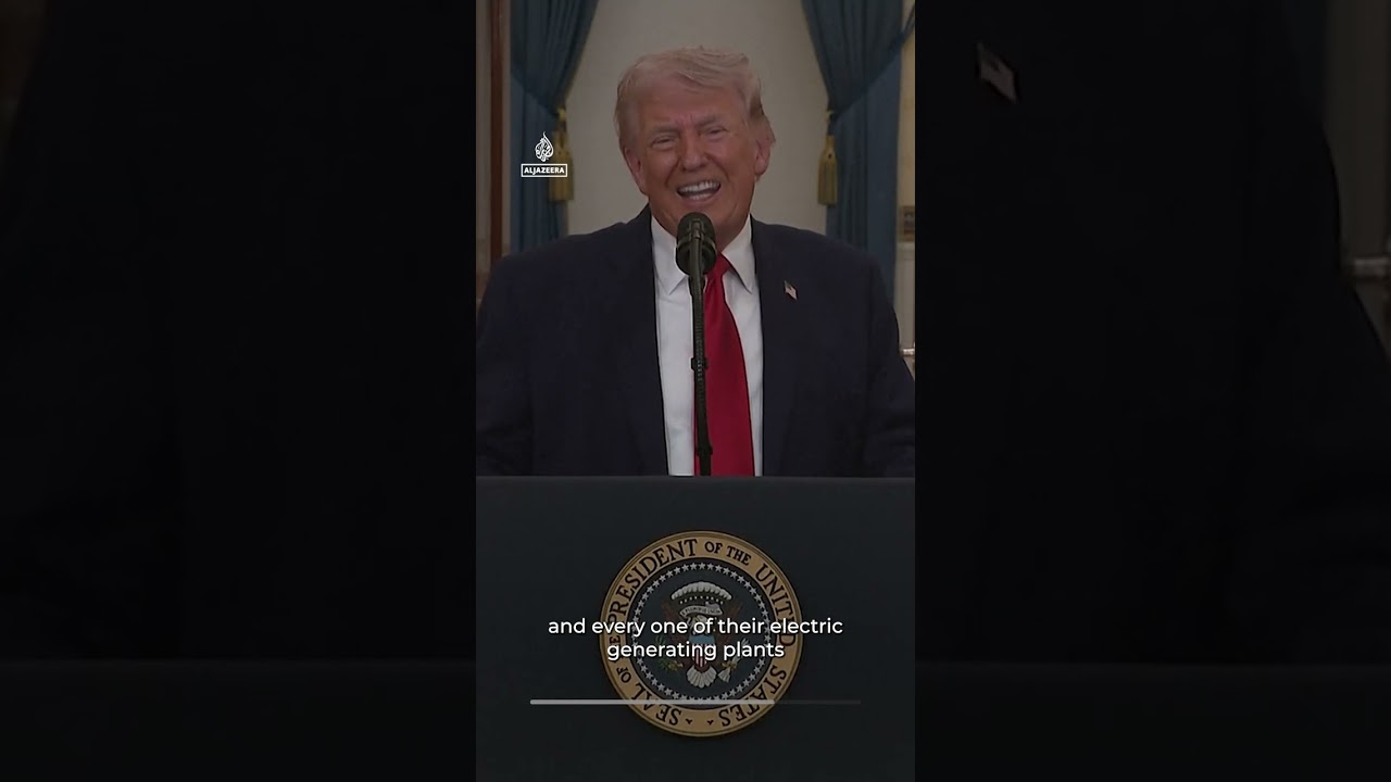 Trump threatens to hit electric plants to bring Iran &lsquo;back to the Stone Ages&rsquo;