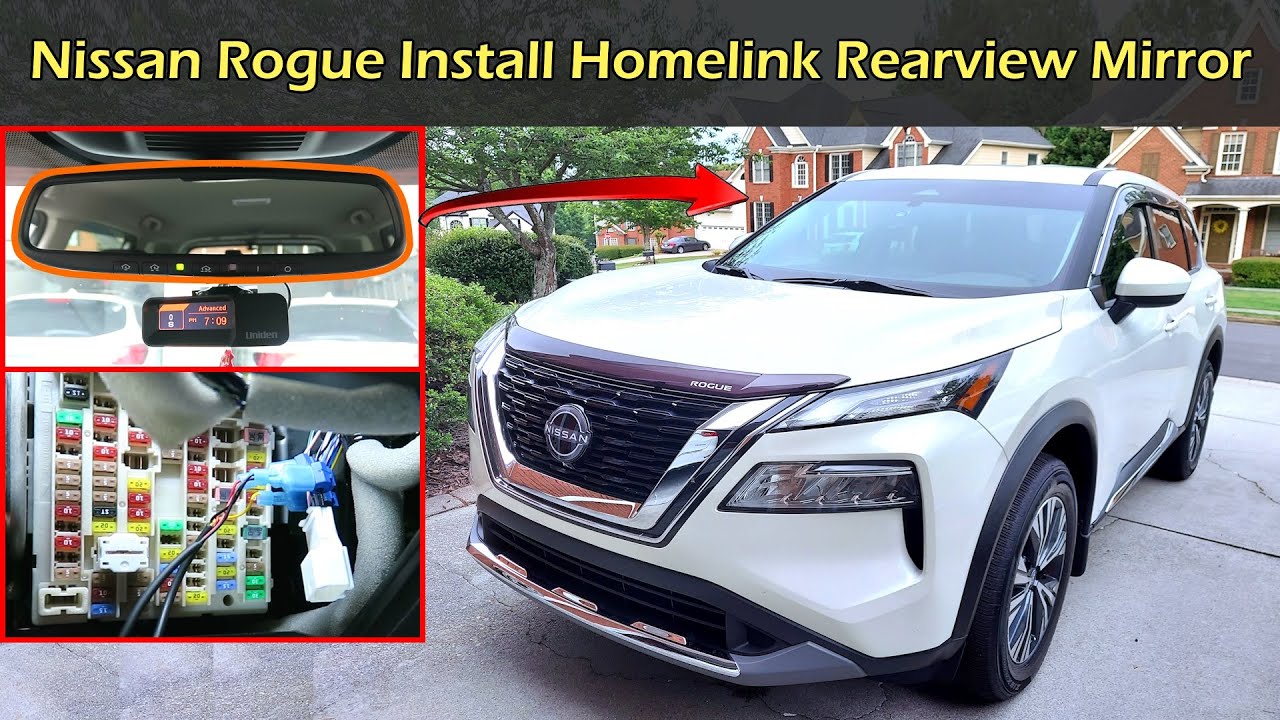 How To Install Homelink Rearview Mirror in Nissan Rogue | 2023