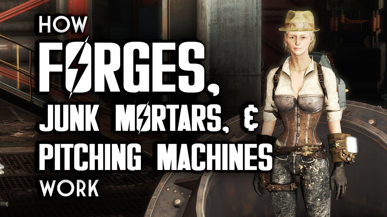 How Forges, Junk Mortars, & Pitching Machines Work - Fallout 4 Contraptions Workshop