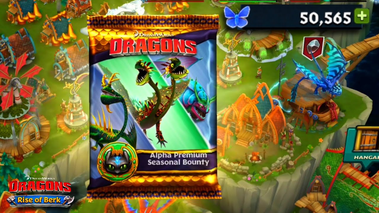 Opening Premium Seasonal Bounty Pack With 50K Butterfly - Dragons : Rise Of Berk