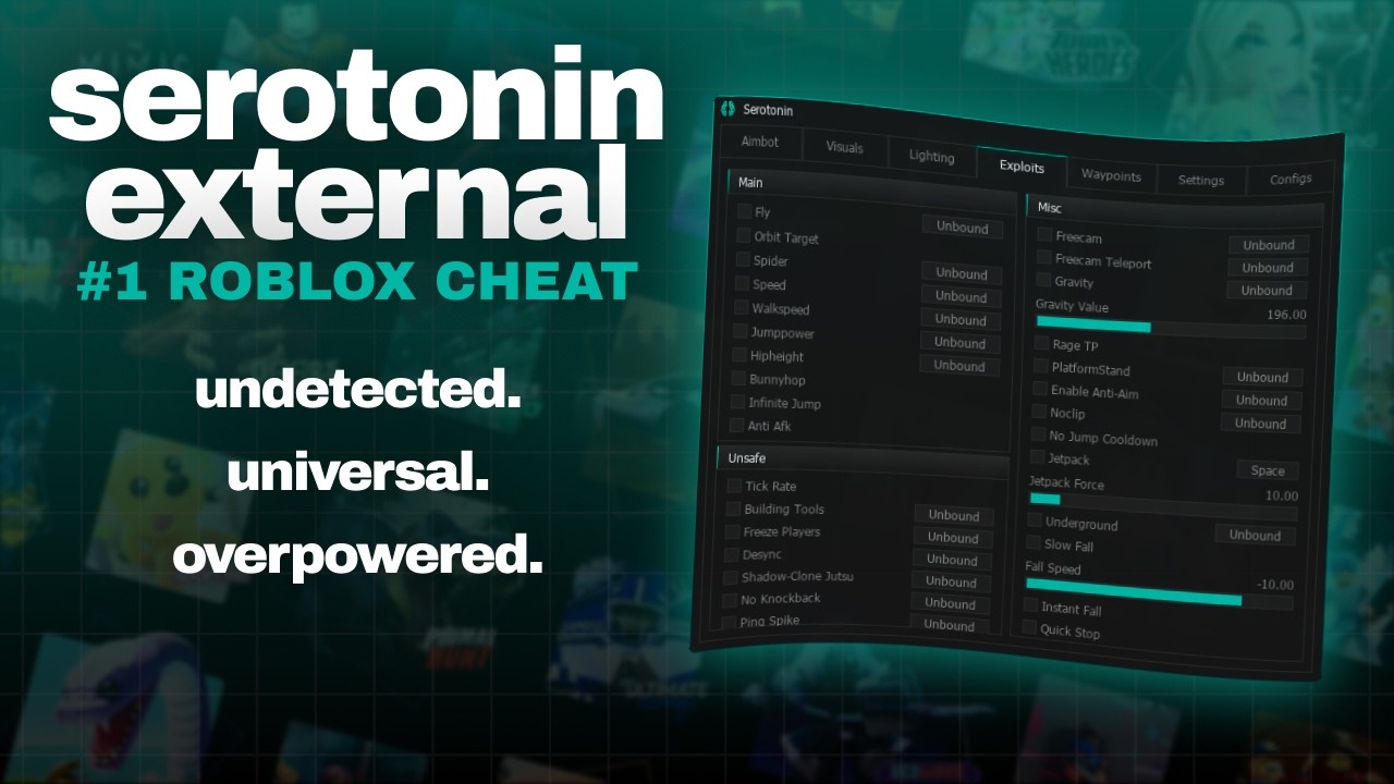 Serotonin External &ndash; The #1 Roblox Cheat (Aimbot, ESP, Desync Invisibility, Undetected + More!)