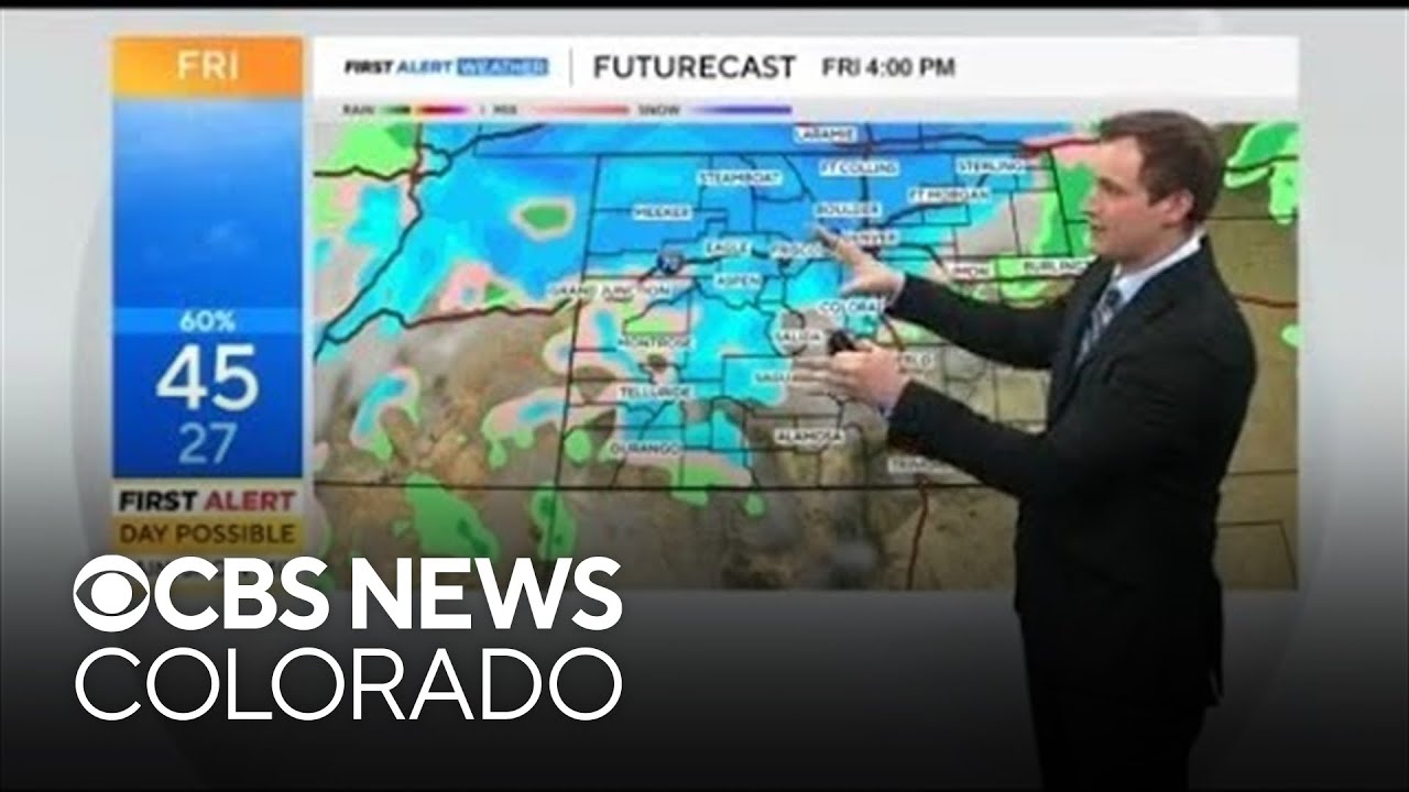 Multiple rounds of rain and snow are expected across Colorado, Denver could see accumulating snow Fr
