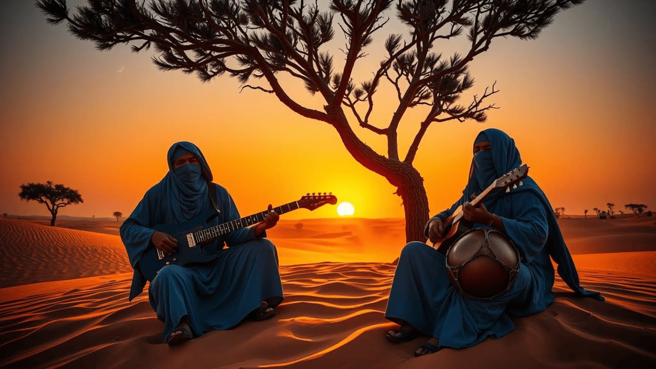 Magical Tuareg Sahara Blues • Tinariwen & Bombino Style • African Instrumental Meditation Music