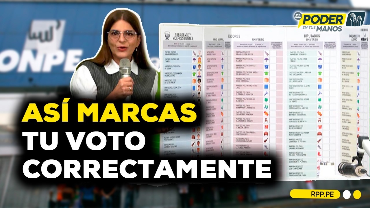 &iquest;C&oacute;mo votar correctamente en las ELECCIONES 2026? | ONPE explica #EncendidosRPP