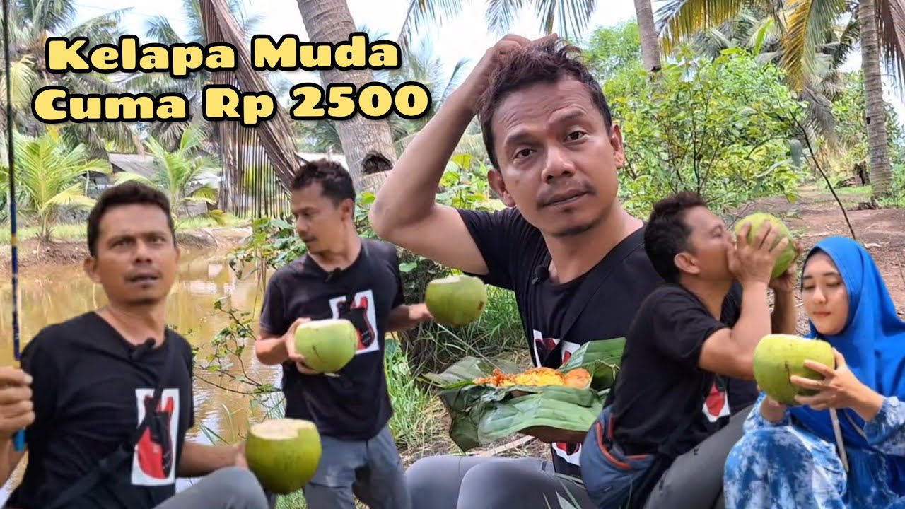 MANCING DI PEDESAAN YG DIKELILINGI SUNGAI & SAWAH