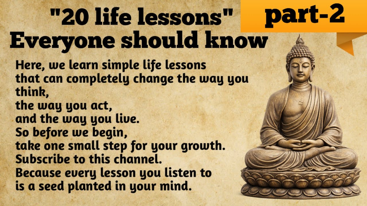20 life lessons part-2 ✅ learn english through motivation | #english 