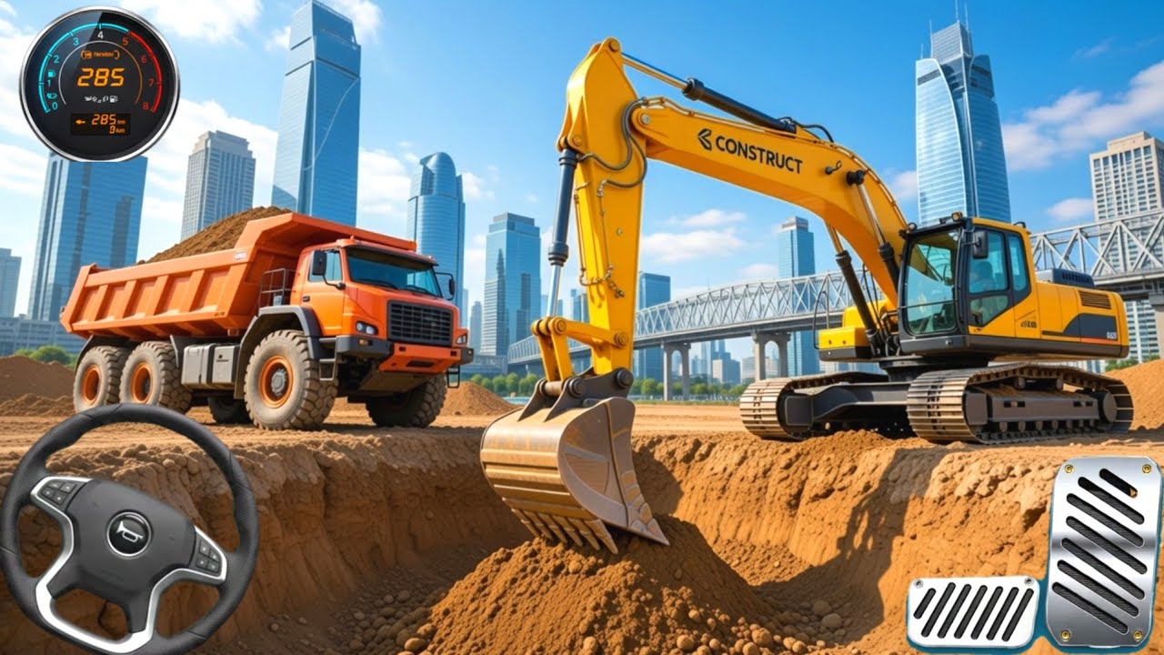 New Large City Road Construction - Android Gameplay 🎮
