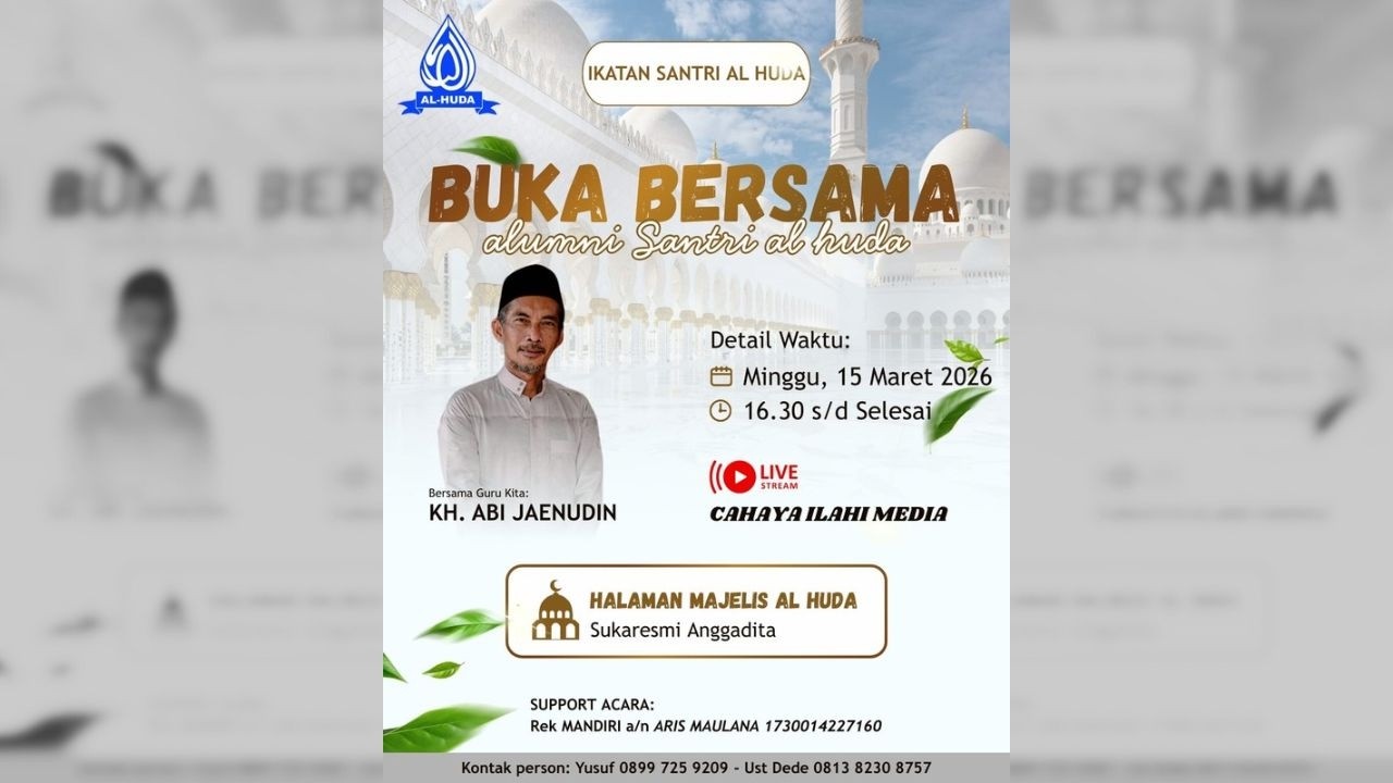 🔴[Live] Buka Bersama Alumni Santri Al-Huda 15 Maret 2026