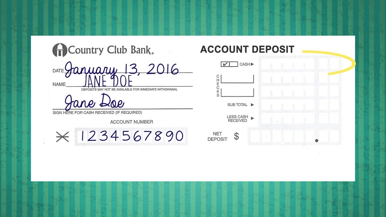 How to Deposit A Check