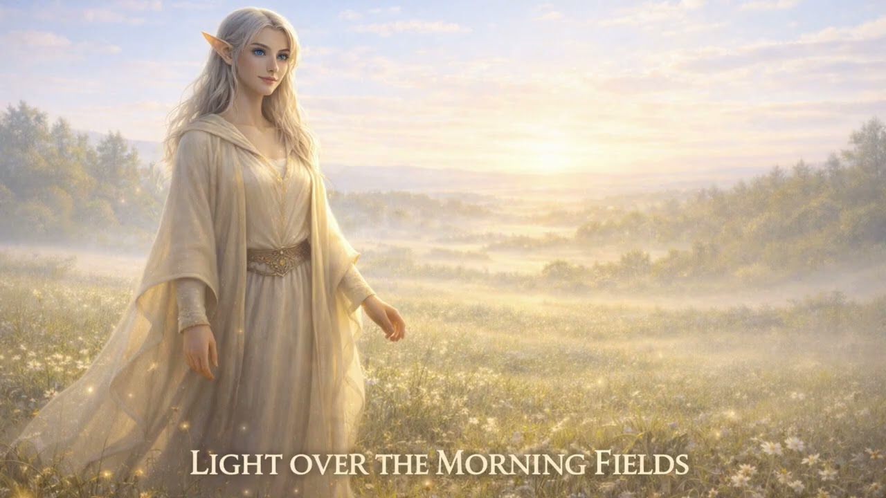 Light Over the Morning Fields (Lumaen Nórisal) | Elven Morning Hymn Fantasy Ambient