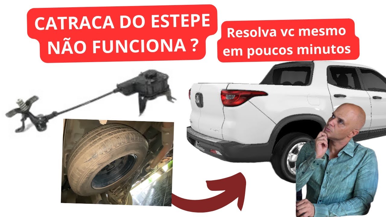 Catraca do estepe da Fiat toro não funciona