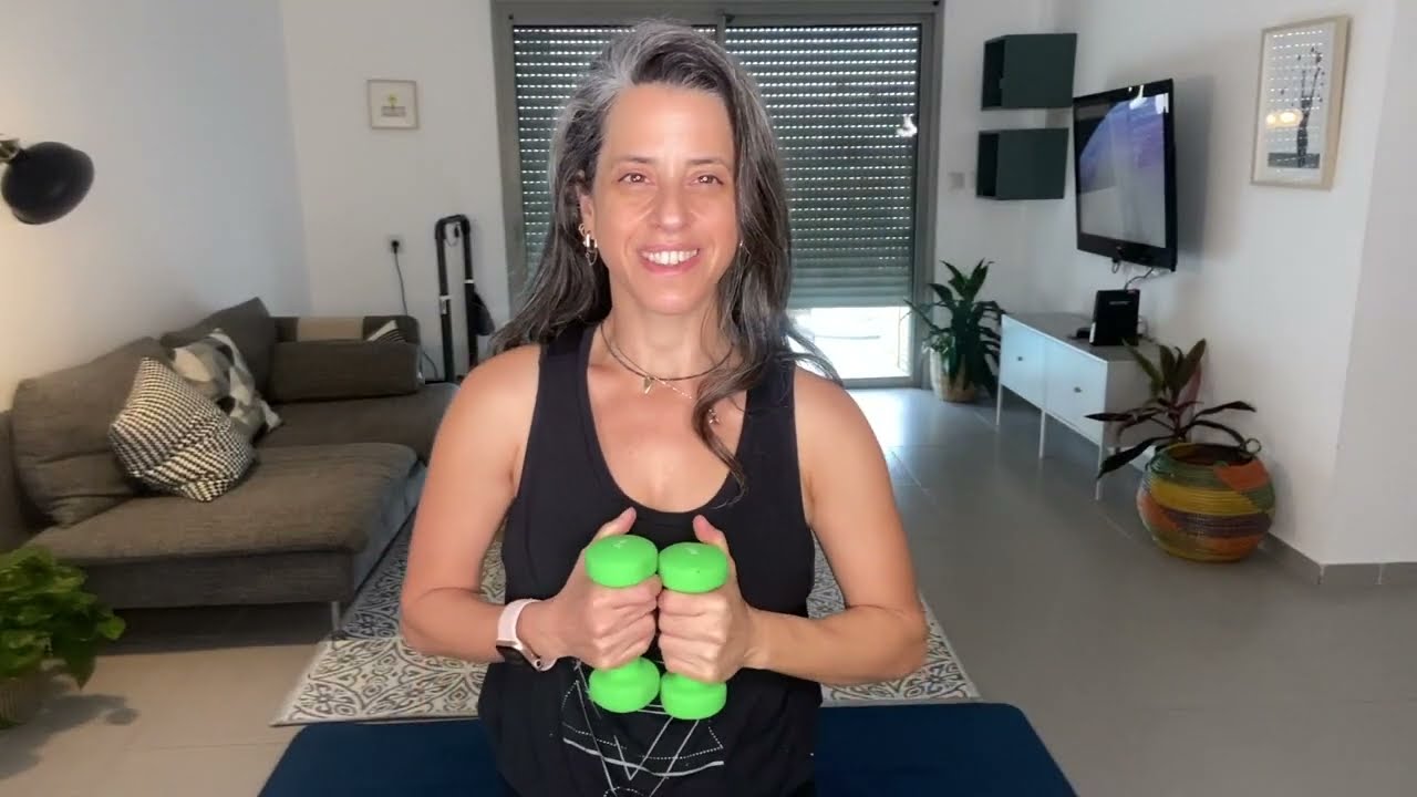 אימון פילאטיס מהיר ועצבני 🔥 - חצי שעה עם משקולות