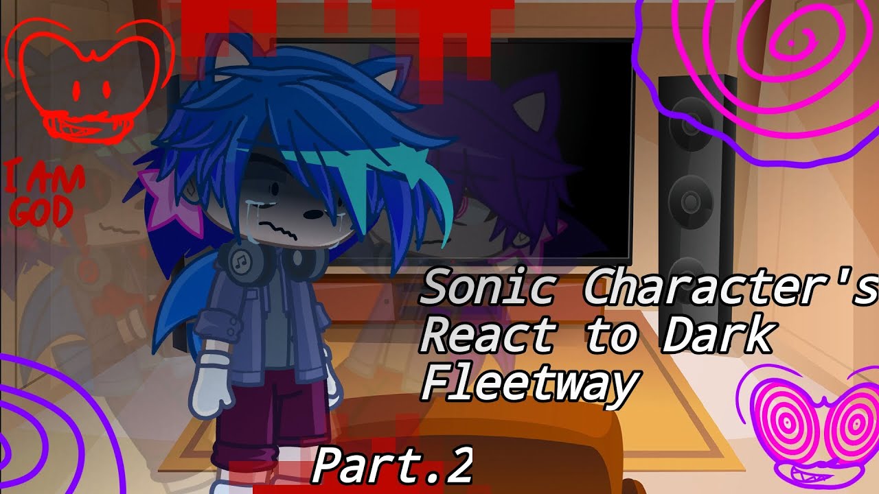 Sonic Character's React to [ Dark Fleetway ] 