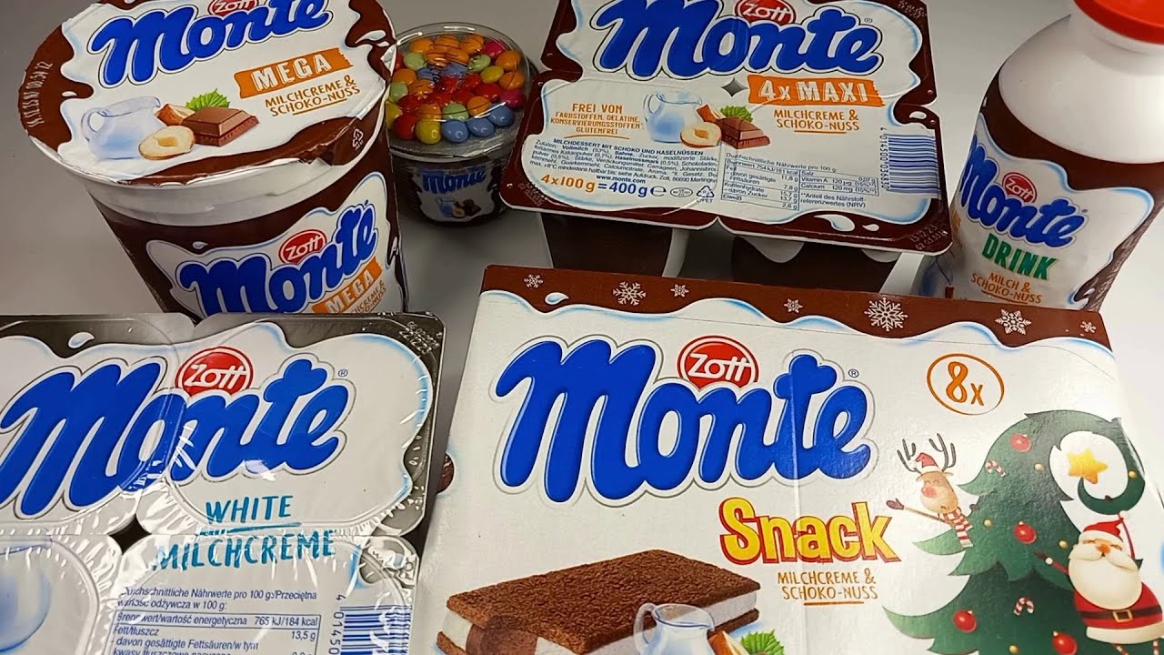Most nostalgic yogurt for a German!? Zott Monte Taste Testing, milky hazelnutty goodness! #ASMR