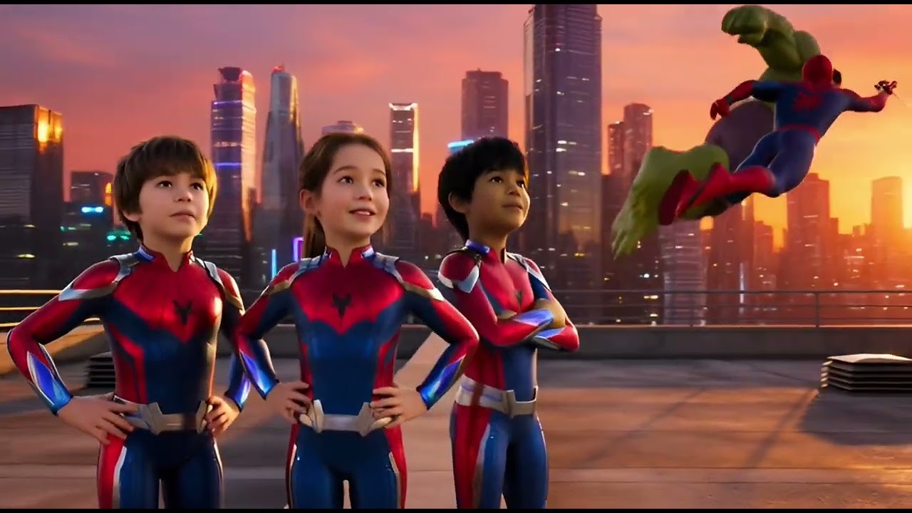 Spider-Man & Hulk Children Rescue – 3D Emotional Superhero Family Adventure  