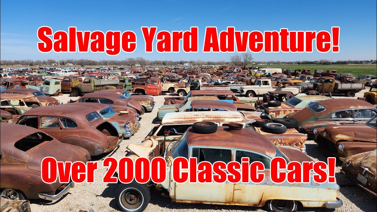 Giant Salvage Yard Full Of Classic Cars! Nobody Else's Auto in Great Bend, KS. Part 1