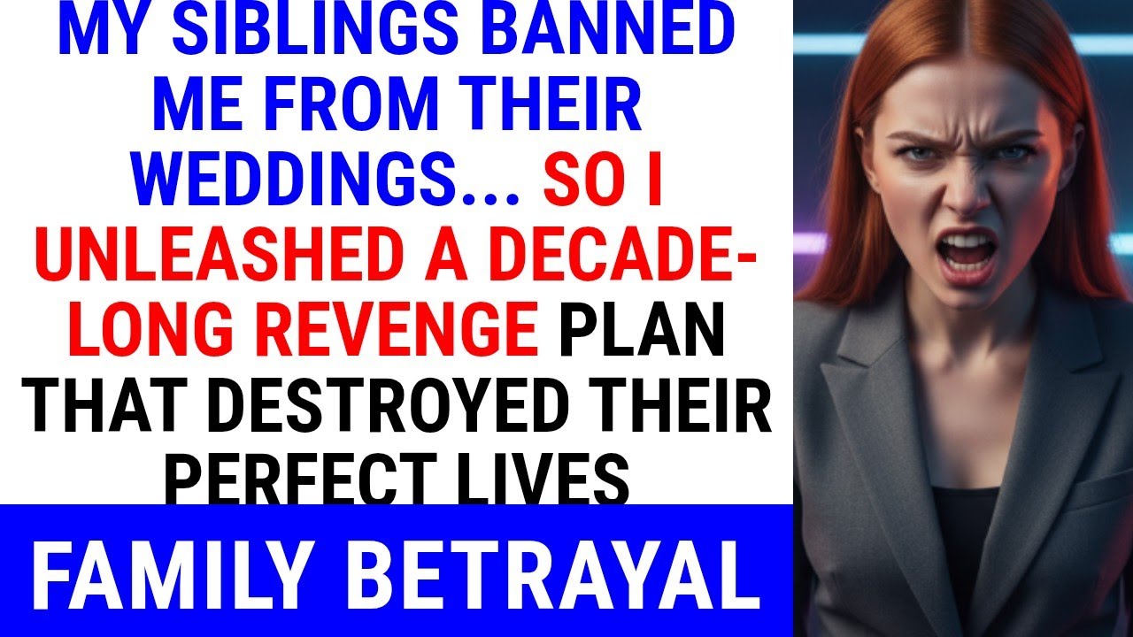 My Siblings Banned Me From Their Weddings.. So I Unleashed a Decade-Long Revenge Plan That Destroyed
