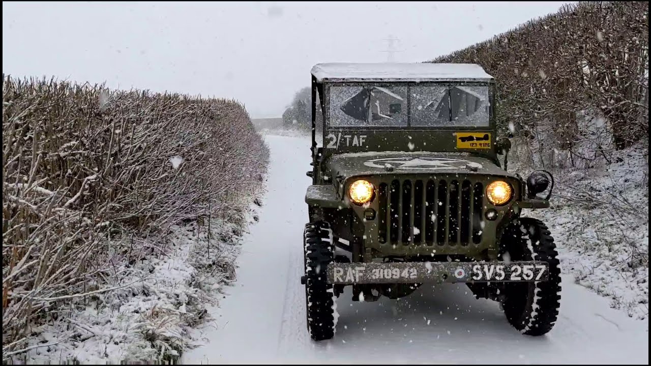 Willys Jeepin in the Snow