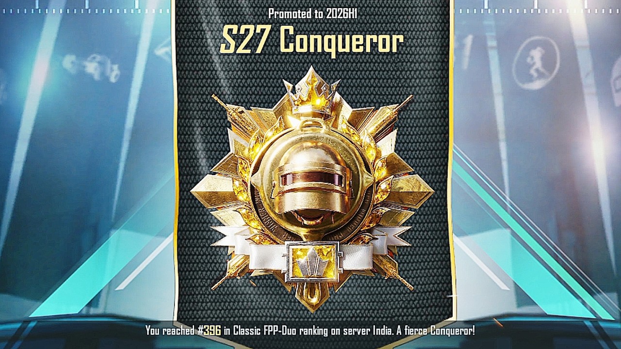 Conqueror Achieved in BGMI | S27 CONQUEROR ANIMATION | BGMI