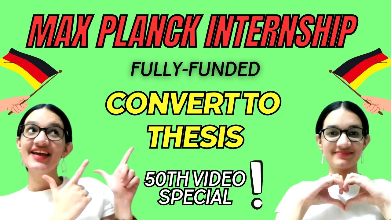 MAX PLANCK Internship | FULLY-FUNDED CS Internship In GERMANY | Computer Science Internship