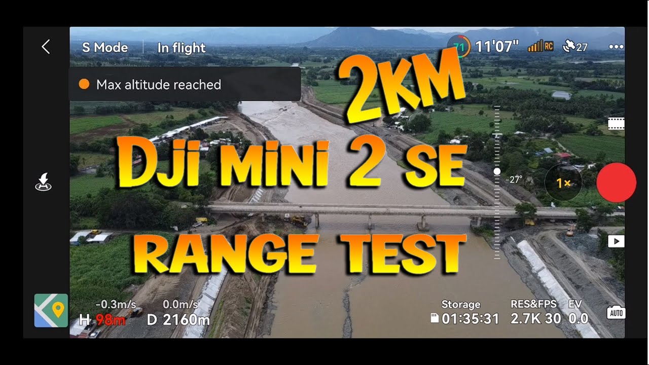 DJI MINI 2 SE 2km RANGE TEST