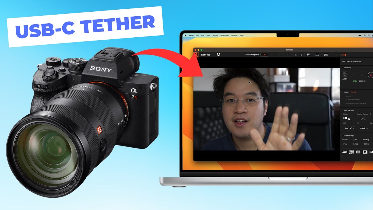 Как подключить камеру Sony A7IV к Mac с помощью Imaging Edge Desktop и USB-C