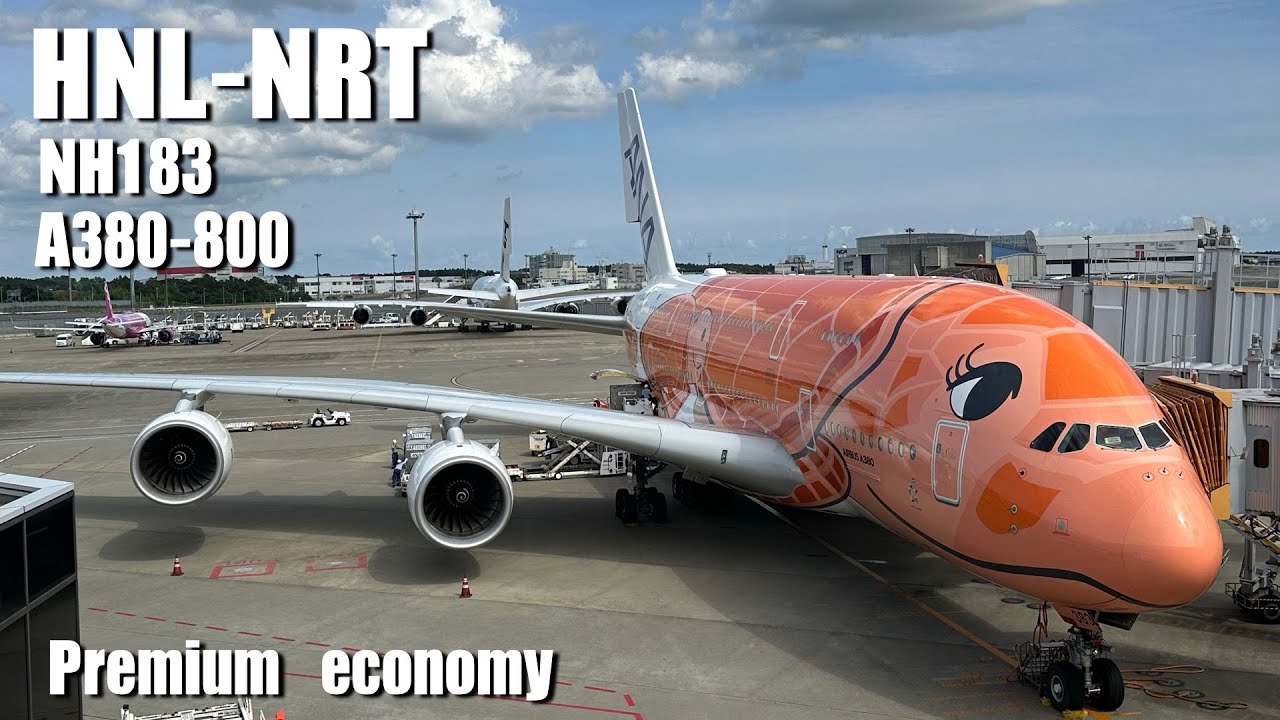 ANA NH183 A380-800 Гонолулу(HNL) в Токио Нарита(NRT) | Отчет о поездке