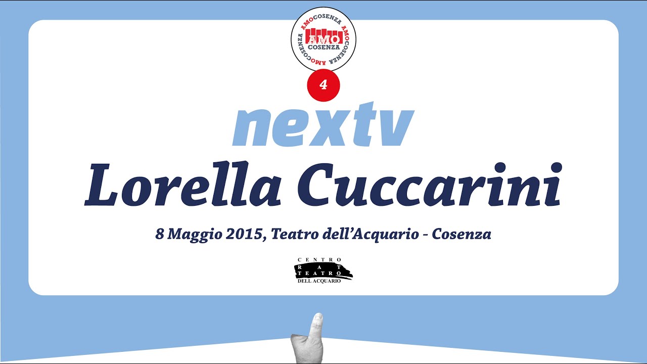 NEXTV - INCONTRO CON LORELLA CUCCARINI 08-05-2015