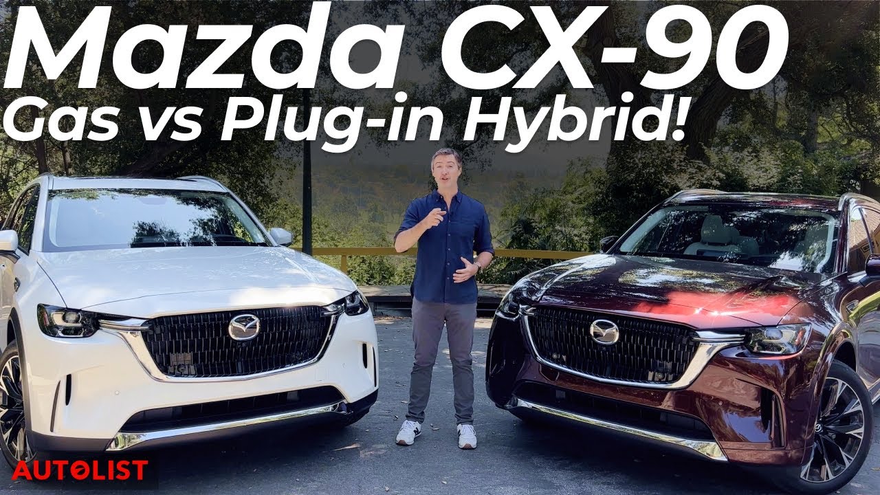 Какая Mazda CX-90 лучше: бензиновая или PHEV? Сравниваем обе!