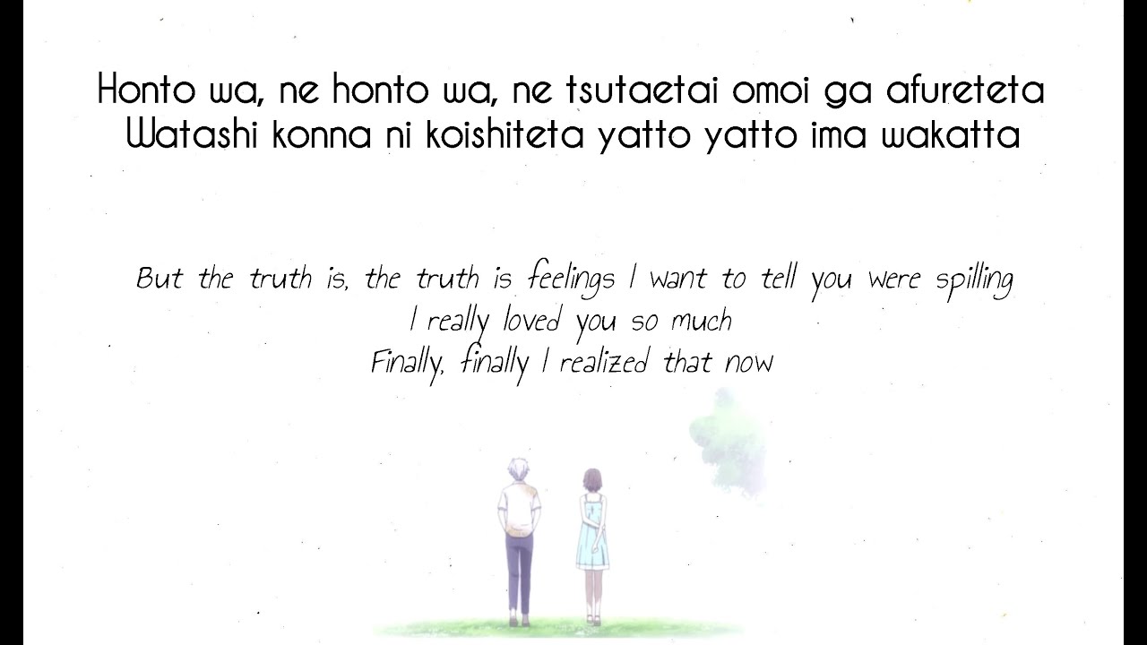Honto wa ne (ホントは、ね ) - Uru (English/Rom Lyric)