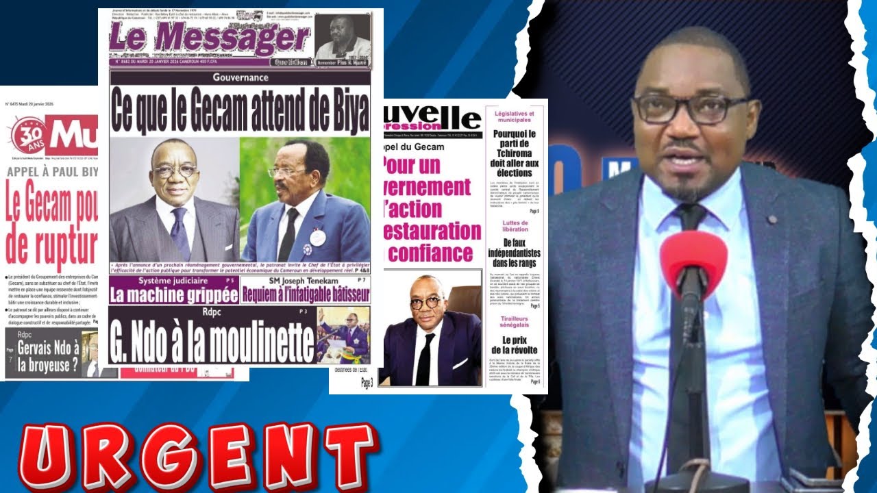 🔴Remaniement ministériel : le GECAM met la pression sur Paul Biya