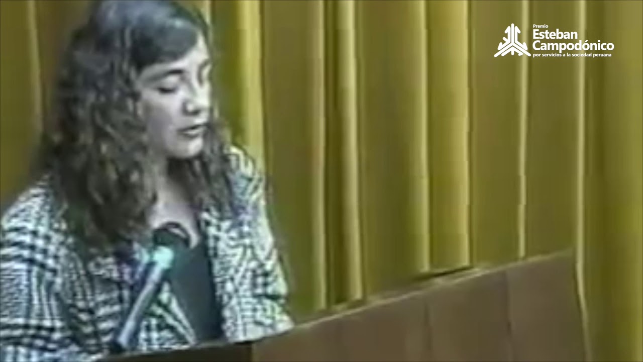 Colegio La Alegr&iacute;a en el Se&ntilde;or Ceremonia Premio Esteban Campod&oacute;nico 1996