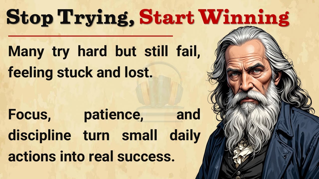 Stop Trying, Start Winning || Motivational Story to Change Your Life Forever || Graded Reader