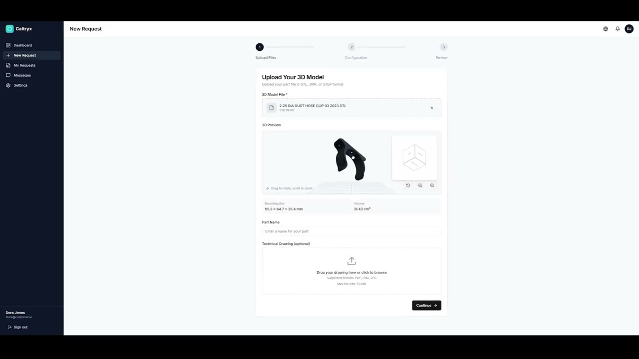 Caltryx - Digital Manufacturing Plattform