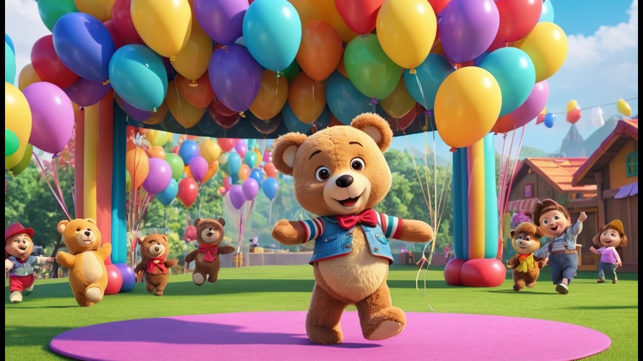 Teddy Bear Teddy Bear Turn Around | Fun Action Nursery Rhyme for Kids
