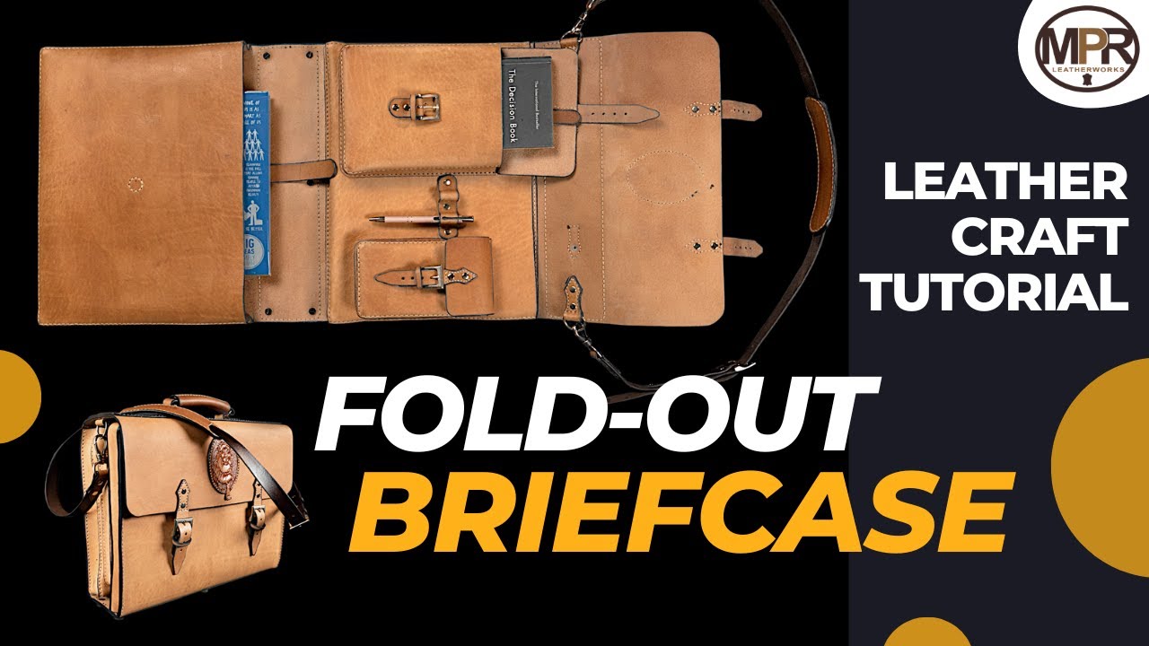 How to make a Leather Foldout Briefcase | MPR Leatherworks