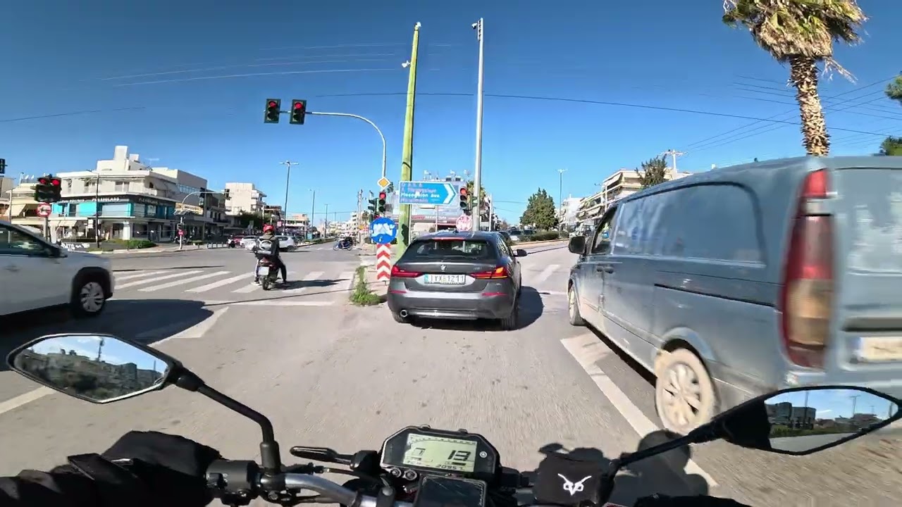 ☀️GREECE SUNNY DAY | YAMAHA MT-03 [4K]