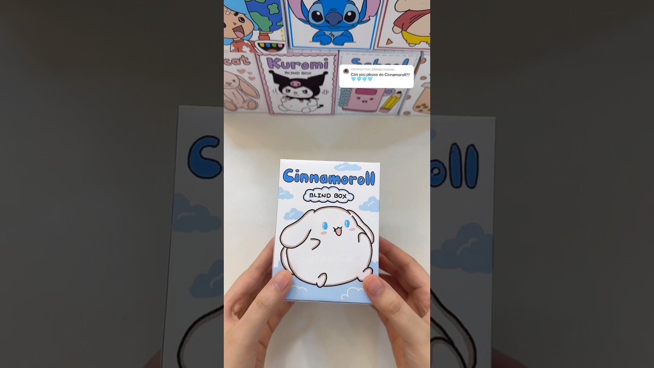 Cinnamoroll blind box unboxing #sanrio #blindbox #diy #paper #paperdiy #cinnamoroll #unboxing #asmr