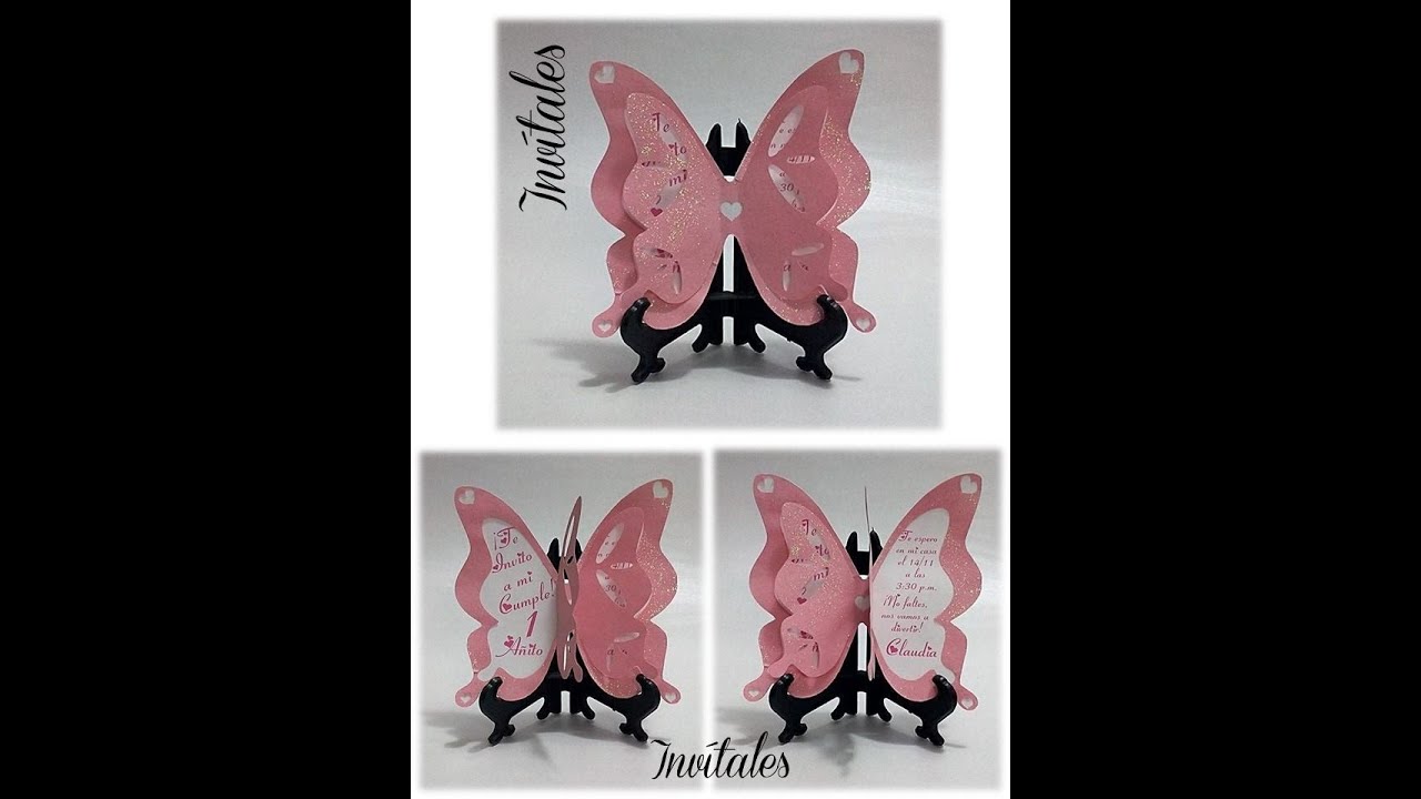 Aprende a Diseñar esta Hermosa Tarjeta Mariposa 3D con tu Silhouette Studio (HD - ESPAÑOL)