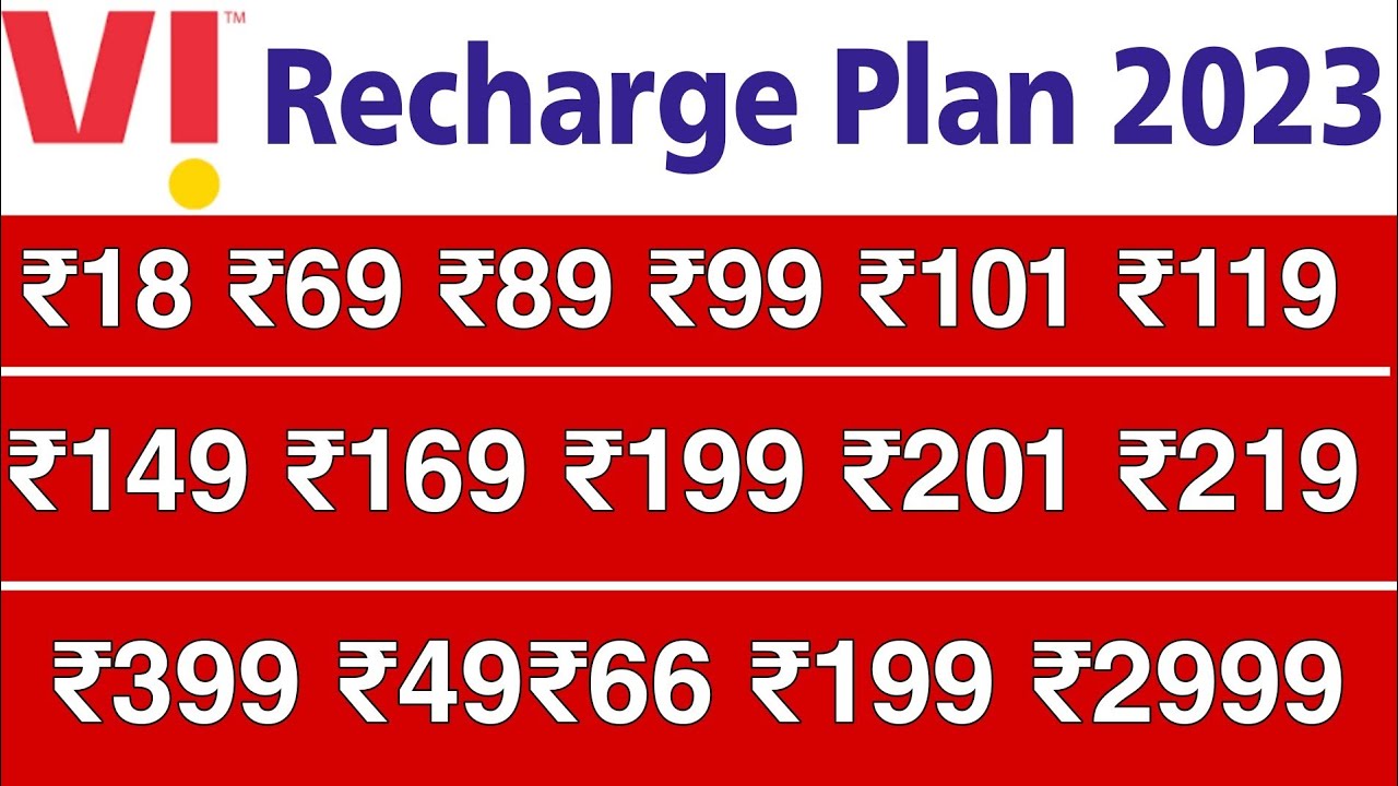 Vi New Prepaid Plans 2023 | Vodafone Idea U/L Calling & Data Plan 2023