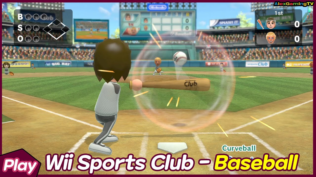 Wii Sports Club - Baseball (Wii U, #046) Player Alex ( Road to Pro Class ) 🤩 AlexGamingTV