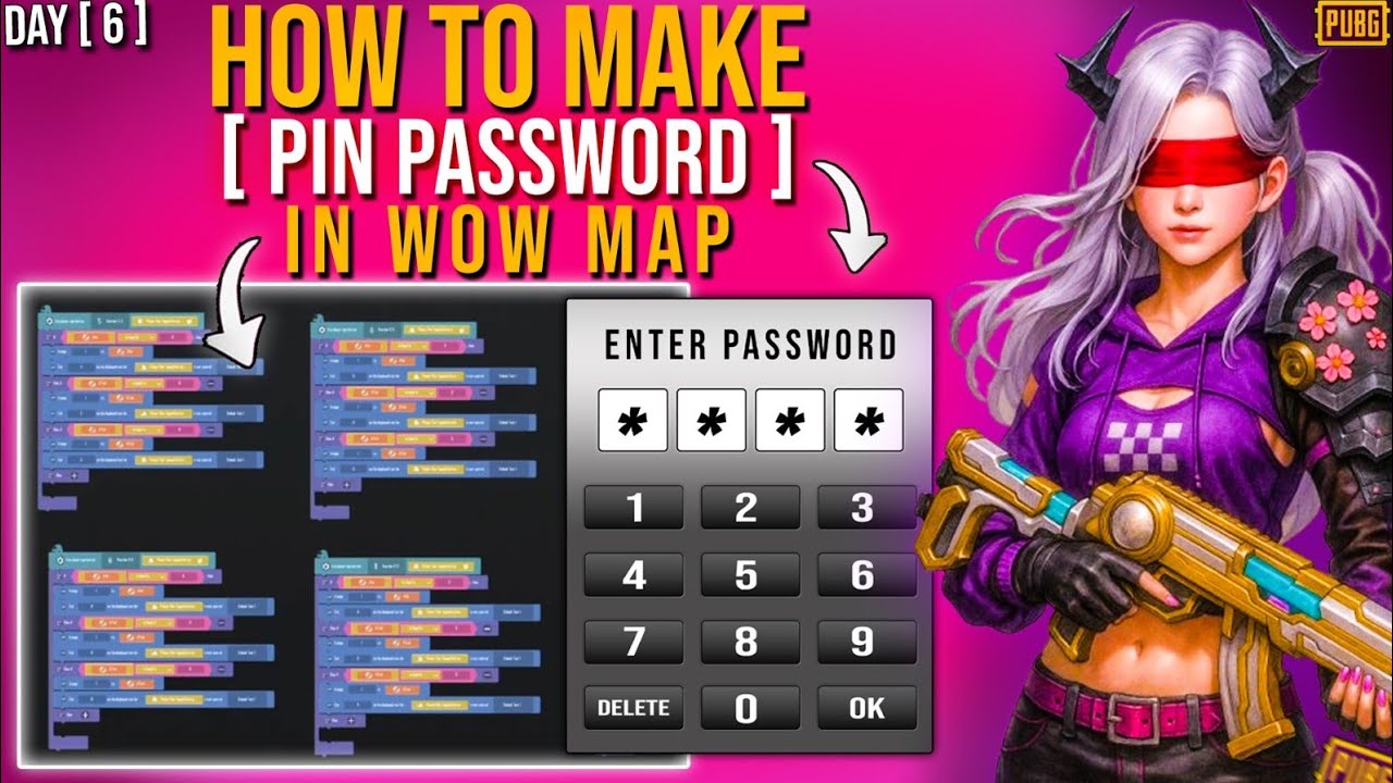 How to Make an Input Password in WOW Map | PUBG Mobile