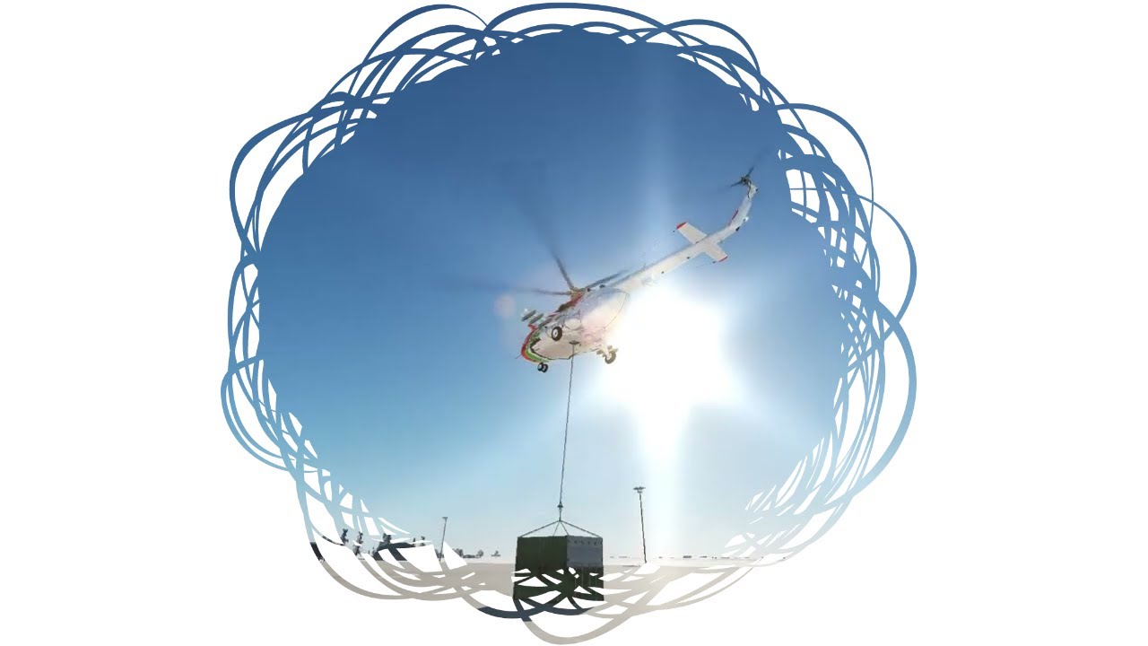 DCS World - Mi-8  helicopter  -  Roller with container.  # 844