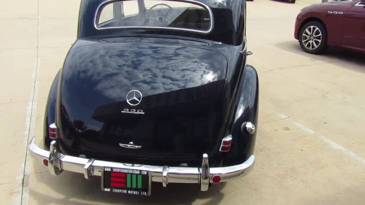 For Sale 1952 Mercedes 220 Sedan 4-Speed Manual Locally Owned