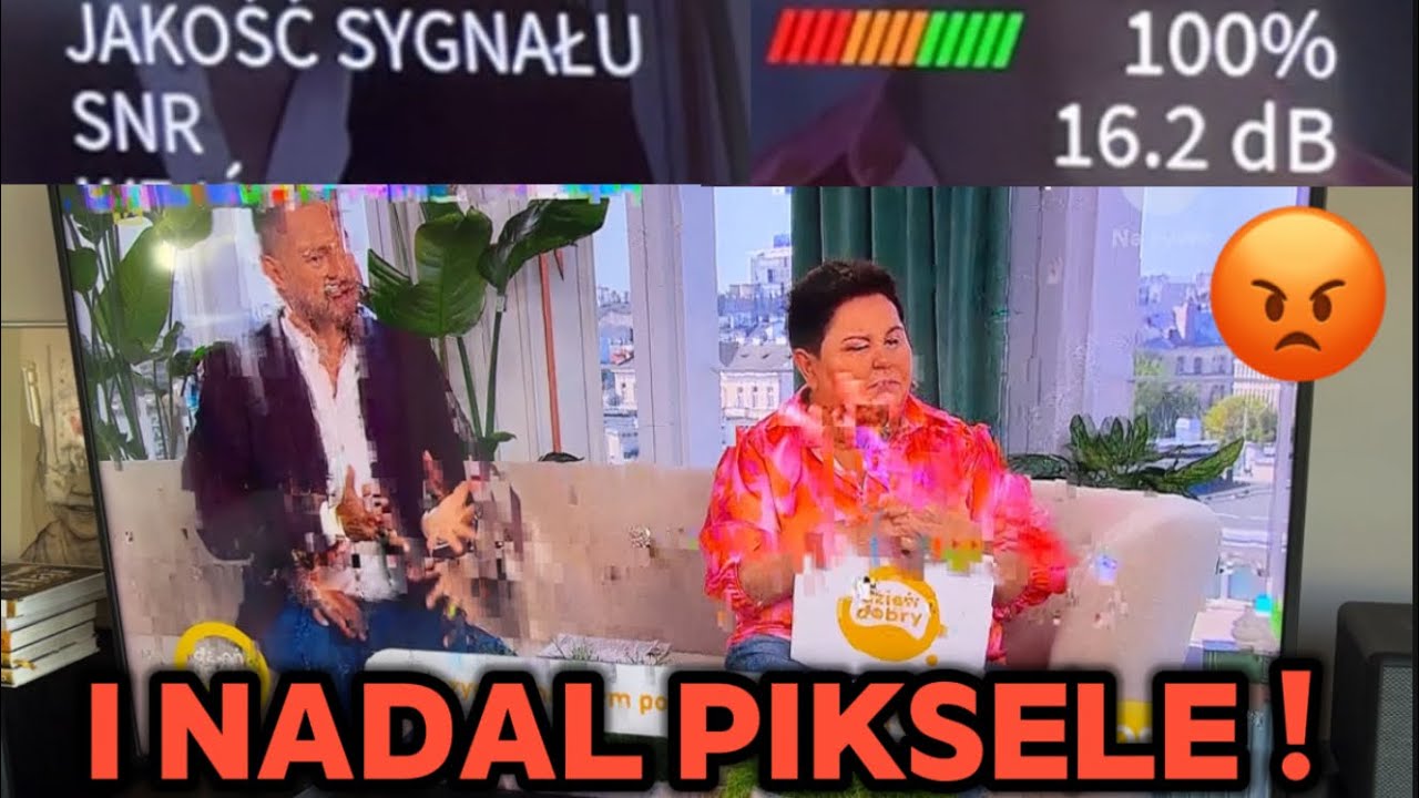 dziwne zakłócenia - Jakość 100% nowy kabel, konwerter i nadal piksele na dekoderze Cyfrowy Polsat