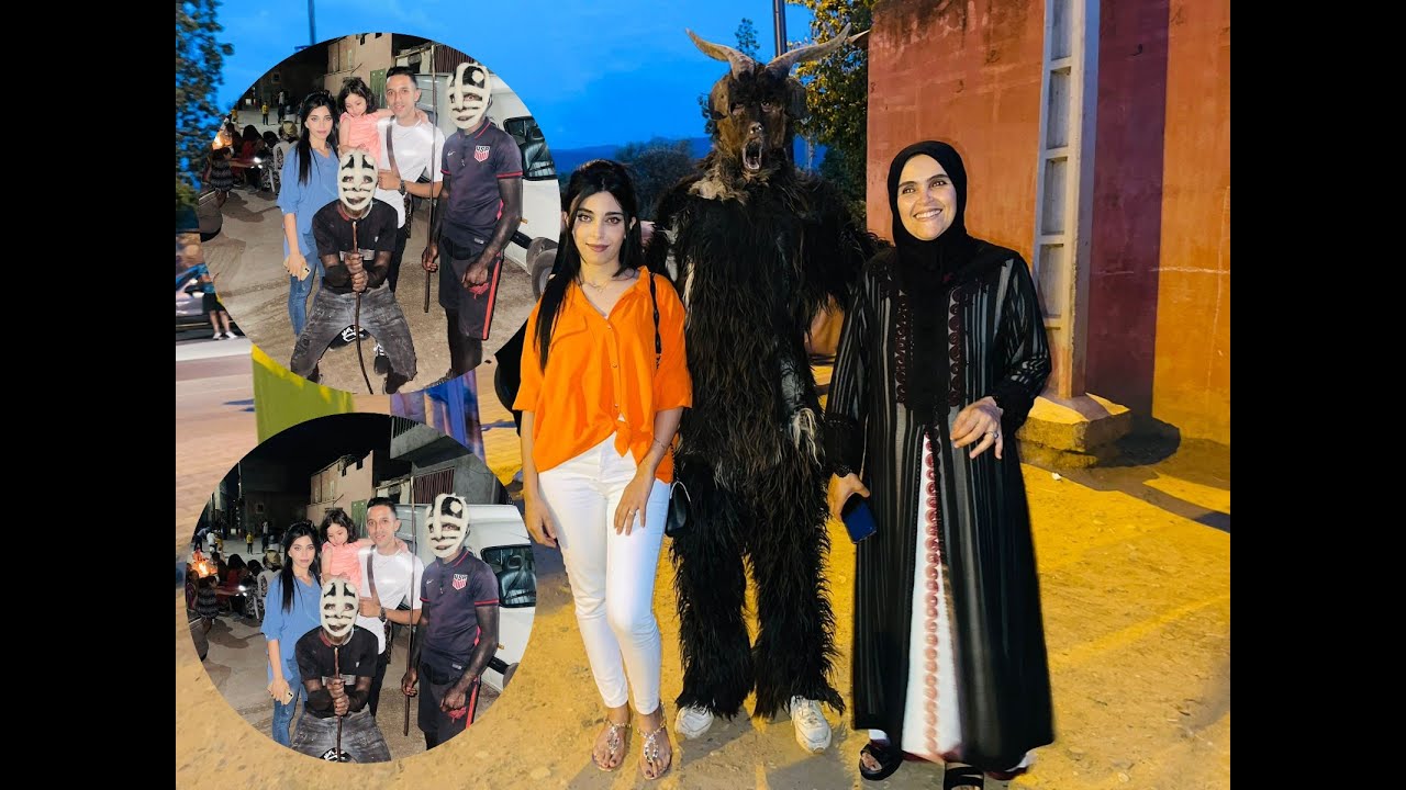 أجواء عيد الاضحى مع العائلة في منطقة أمزميز مع بوجلود (هرما ) و هوارة (حمادة)