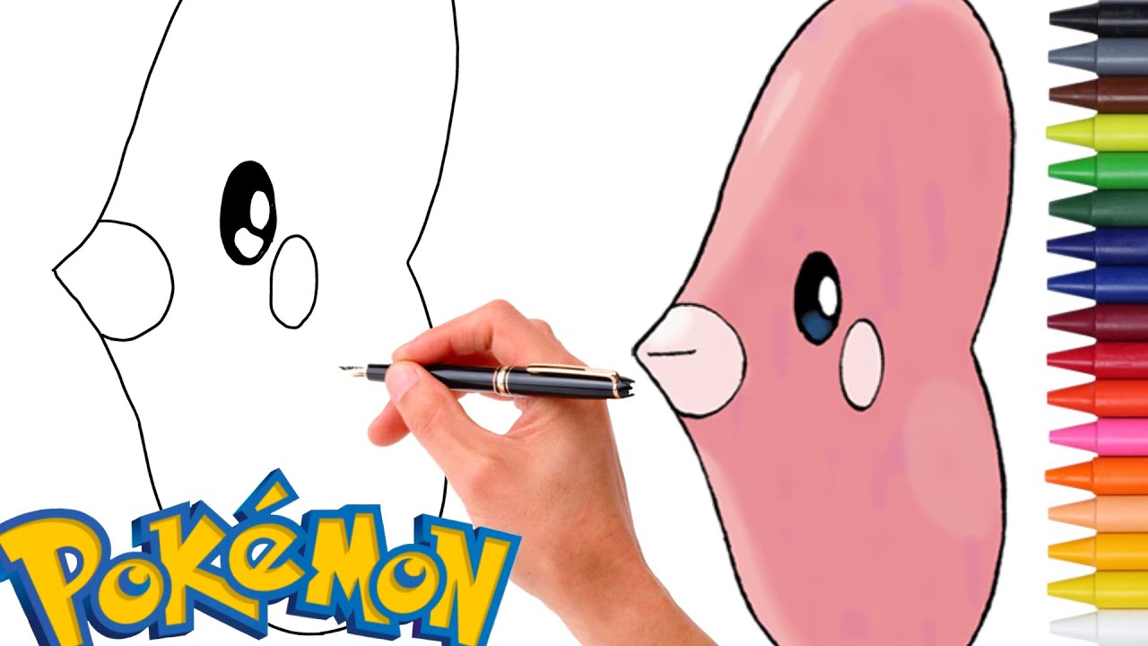 Como Desenhar FACILMENTE O POK&Eacute;MON LUVDISC ! #370 | gera&ccedil;&atilde;o 3