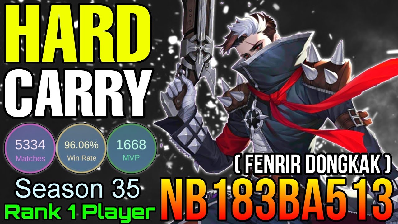 Hard Carry S35 No.1 Player with 96% Win Rate - Top 1 Mythical Immortal S35 by nb183ba513 - MLBB
